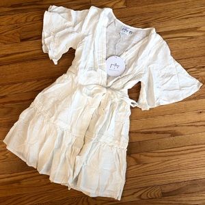 Princess Polly Delmara Wrap Dress White